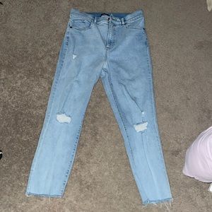 - from express, light wash blue, size 8